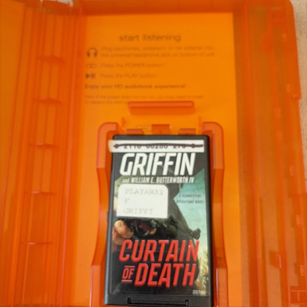 Playaway Audiobook Audio Book Ex Library - Curtain Of Death By W.E.B. Griffin - Picture 3 of 4
